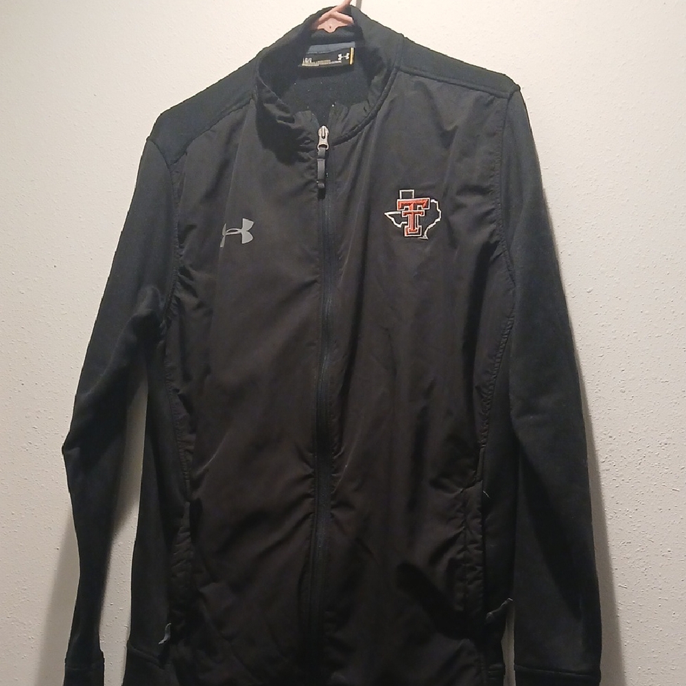 Texas Tech Under Armour Black Full-Zip Jacket with Emblem
